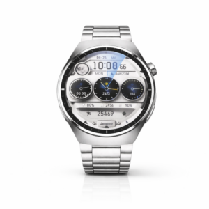 Leerfei SW-55 AMOLED Akıllı Saat 3 Kordonlu Kalp Atış Hızı Takibi