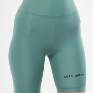 Yüksek Bel Biker Sporcu Şort - Mint Yeşili