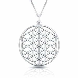 ​​Gümüş Yaşam Çiçeği Kolye