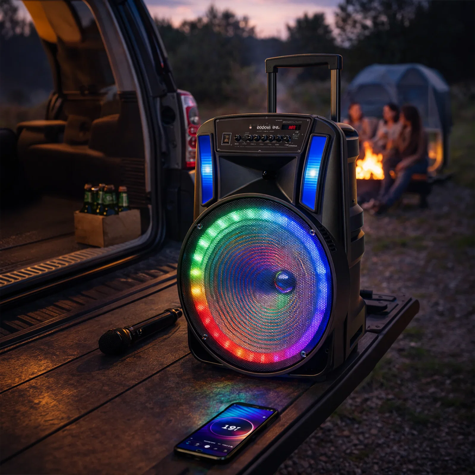 GD-1535 Bluetooth Hoparlör – Yüksek Ses Gücü, Taşınabilir, İç & Dış Mekan Uyumlu Güçlü Ses Sistemi - Görsel 6