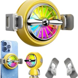 A02 2in1 Telefon Soğutucu Fan | MagSafe Uyumlu RGB Işıklı Telefon Soğutma Aparatı | Alüminyum Gaming Soğutucu