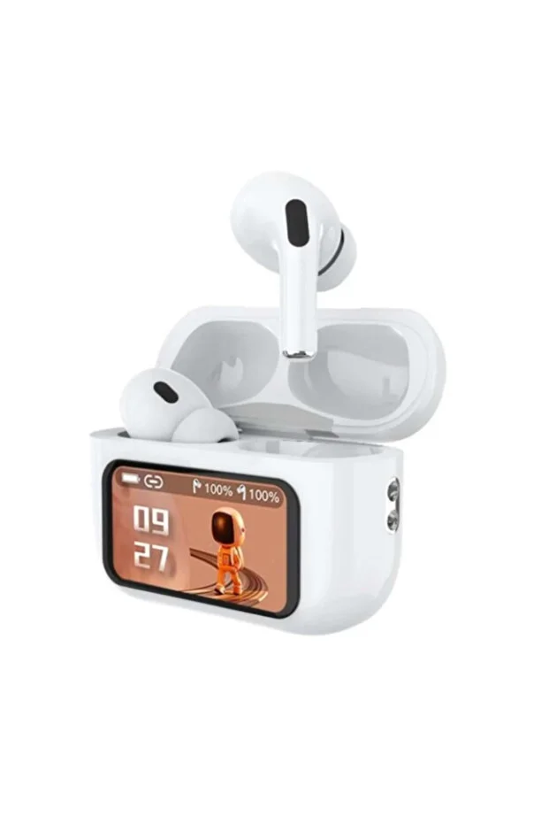 A9 Pro ANC Bluetooth 5.4 Kulaklık – LED Ekranlı, Gürültü Engelleme, 24 Saat Pil, Selfie Kumandalı