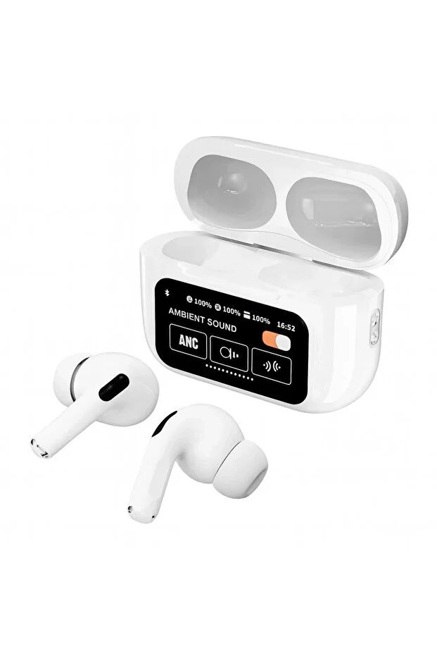 A9 Pro ANC Bluetooth 5.4 Kulaklık – LED Ekranlı, Gürültü Engelleme, 24 Saat Pil, Selfie Kumandalı - Görsel 3