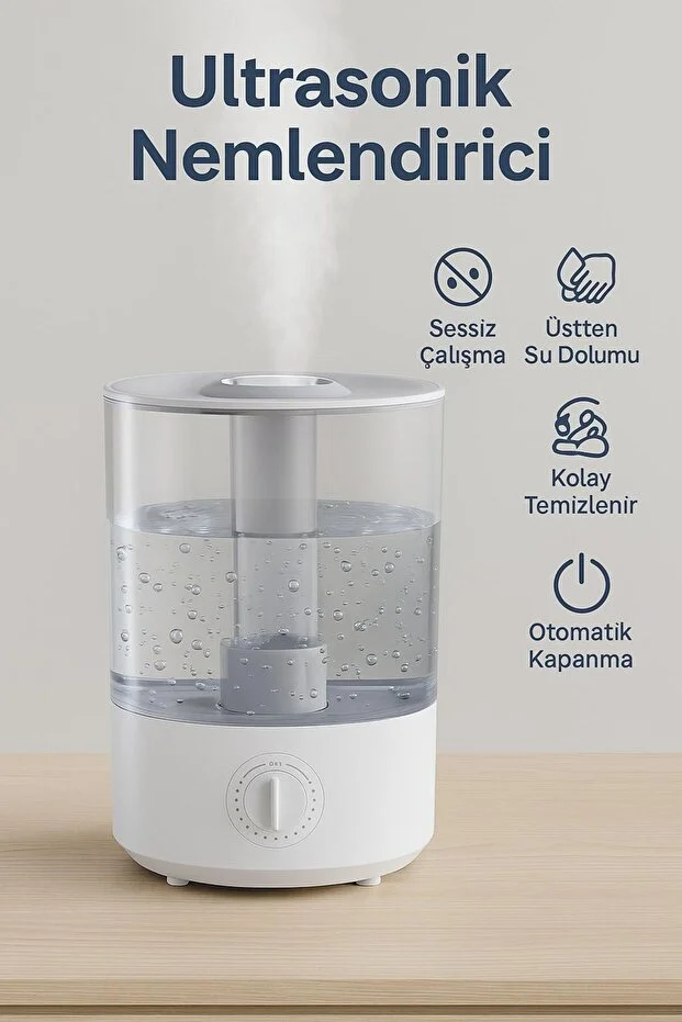 XY-40 Yeni Nesil İyonizer Hava Nemlendirici Buhar Makinesi – Aroma Terapi Difüzör, Şık Tasarım, Sessiz Çalışma - Görsel 2