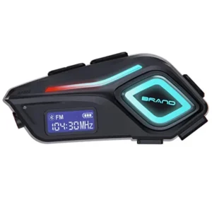 K08 Bluetooth 5.4 Motosiklet Kask Kulaklığı – Intercom 500m, ENC Gürültü Engelleme, LED Işıklı, 800mAh Batarya, IPX8 Su Geçirmez, Fenerli