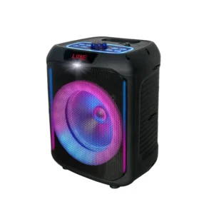 GD-907 RGB Işıklı 8 İnç Bluetooth Karaoke Hoparlör – TWS, FM Radyo, Mikrofonlu, LED Ekranlı Stereo Ses