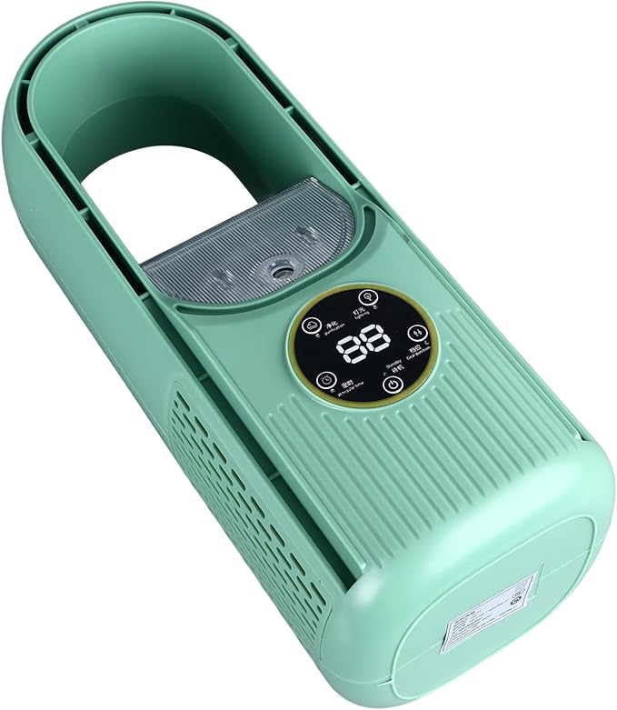 Bladeless Masa Soğutma Fanı – 6 Kademeli Hız Ayarı, Sessiz, USB’li, Güvenli Tasarım (GREEN) - Görsel 3