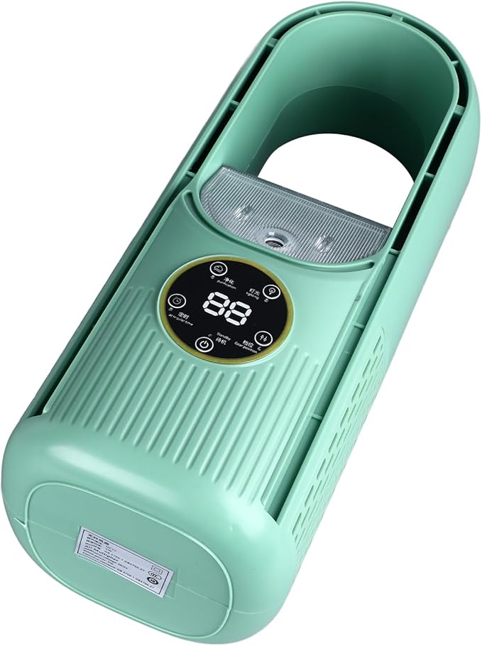 Bladeless Masa Soğutma Fanı – 6 Kademeli Hız Ayarı, Sessiz, USB’li, Güvenli Tasarım (GREEN) - Görsel 5