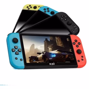 X80 Retro Oyun Konsolu 7 İnç Büyük Ekran 10000+ Oyun HDMI TV Çıkışlı PS1 MAME