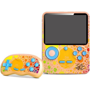 G6 Retro El Oyun Konsolu | 666 Dahili Oyun | Renkli Ekranlı Taşınabilir Mini Game Player