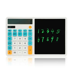 12 Haneli LCD Yazı Tahtalı Kalemli Hesap Makinesi