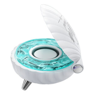 Kabuk Şekilli Mini Taşınabilir Bluetooth Karaoke Hoparlör – RGB Işıklı, Mikrofonlu, Kablosuz Hoparlör