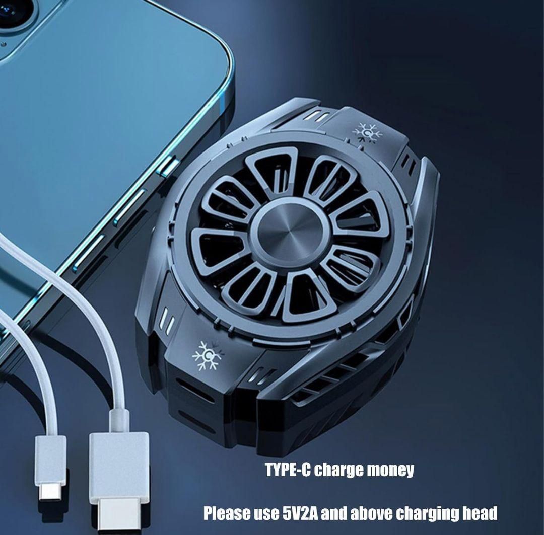 Akıllı Telefon & Tablet Oyun Soğutucu Fan | LED Işıklı Sessiz Yarı İletken Kelepçeli Telefon Soğutma Fanı - Görsel 2
