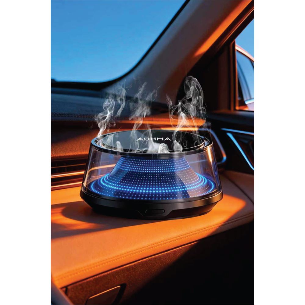 Auhma AF-12 Araç İçi Nemlendirici ve Koku Difüzörü 160ml – Nano Mist, USB, Sessiz Çalışma Aromaterapi - Görsel 3