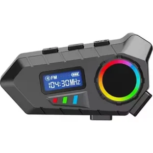 Y30 Bluetooth Motosiklet Kask Kulaklığı – RGB Işıklı, FM Radyolu, Intercom Destekli, Yüksek Ses Kaliteli Kablosuz Kulaklık