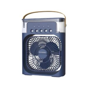 Buzlu Vantilatör Mini Fan – 600ML Su Püskürtmeli RGB Işıklı Buharlı Nemlendirici Mini Klima