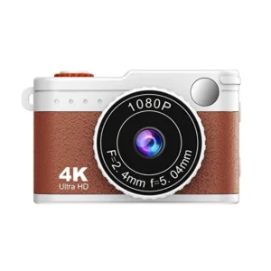 Mini 4K Dijital Kamera – 1080P Video Çekim, IPS Ekranlı Taşınabilir Kompakt Fotoğraf Makinesi