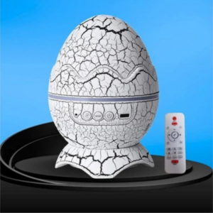 Dinozor Yumurtası Gece Lambası Bluetooth Speaker – Galaxy Projektörlü LED Işık Gösterili Hoparlör