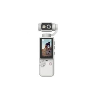 Taşınabilir 4K Gimbal Kamera – 180° Döner Lensli Stabil Video Çekim Vlog Kamerası (BEYAZ)
