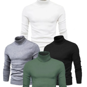 ERKEK 4 Adet Kaşkorse Boğazlı Full Likralı Fitilli Slimfir Body
