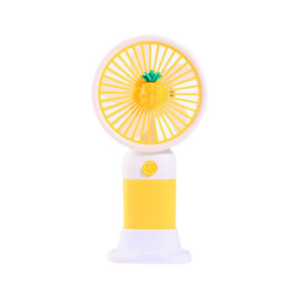 Meyve Emojili Mini El Fanı – Şarjlı Taşınabilir Sessiz El Tipi Vantilatör Ananas