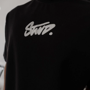 Erkek Kısa Kol Yazlık Tişört Bisiklet Yaka Baskılı Oversize T-Shirt - Siyah