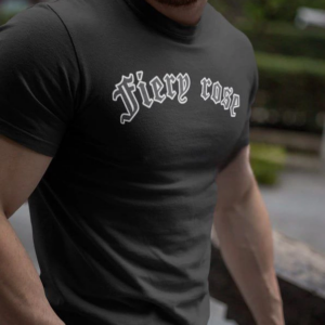 Erkek Tişort Bisiklet Yaka Baskılı kısa kol T-Shirt - Siyah