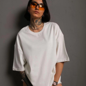 Kadın Tişört Yazlık Düz Kısa kol Penye T-shirt - Beyaz