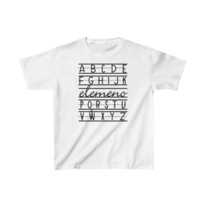 Unisex Çocuk Baskılı T-Shirt - Beyaz