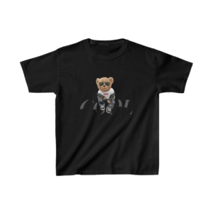Unisex Çocuk Baskılı T-Shirt - Siyah